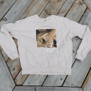 H&M x Ariana Grande Sweetner World Tour Long Sleeve Sweatshirt 7 Rings S